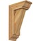 Ekena Millwork Traditional Traditional Rough Sawn Bracket w/ Offset Brace, Western Red Cedar, 6"W x 14"D x 22"H BKT0604X14X22TRA01RWR - alternate 1